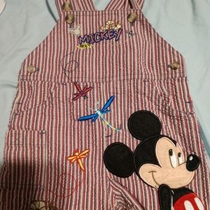 Mickey Mouse toddler overalls